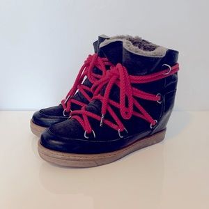 Isabel Marant Nowles Leather Lace-up Boots US 36, Fr 37